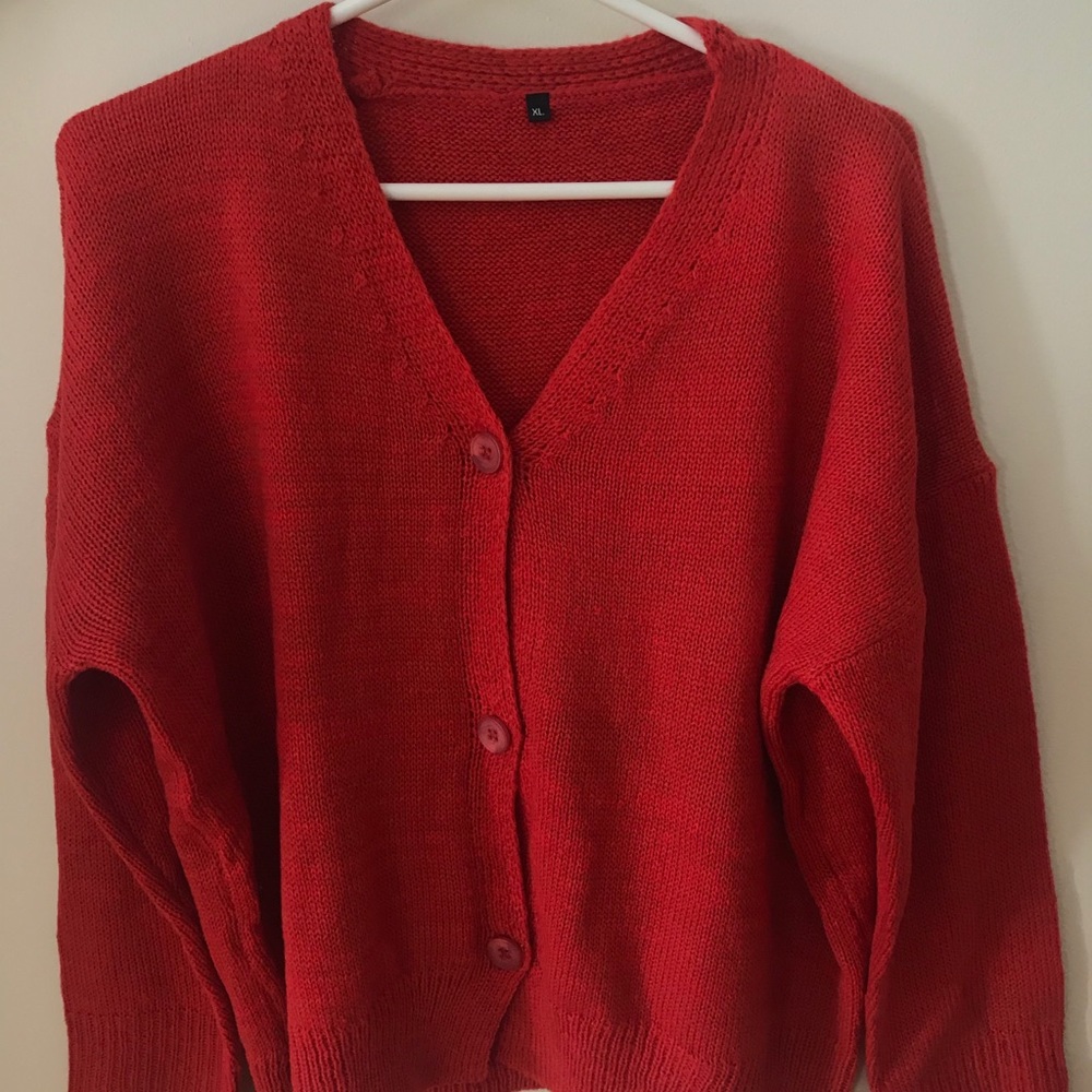 red sweater